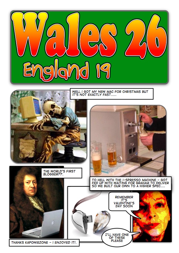 England vs. Wales Comic
